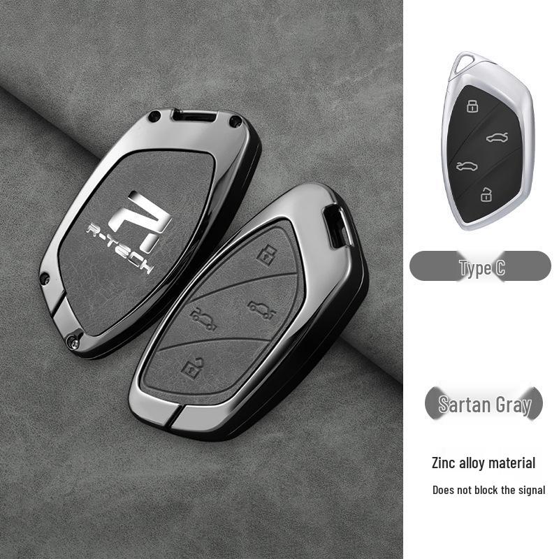 Roewe R7/F7 2023 Premium Schlüsselhülle - Fernbedienungsschale & Schnalle für 22 Modell