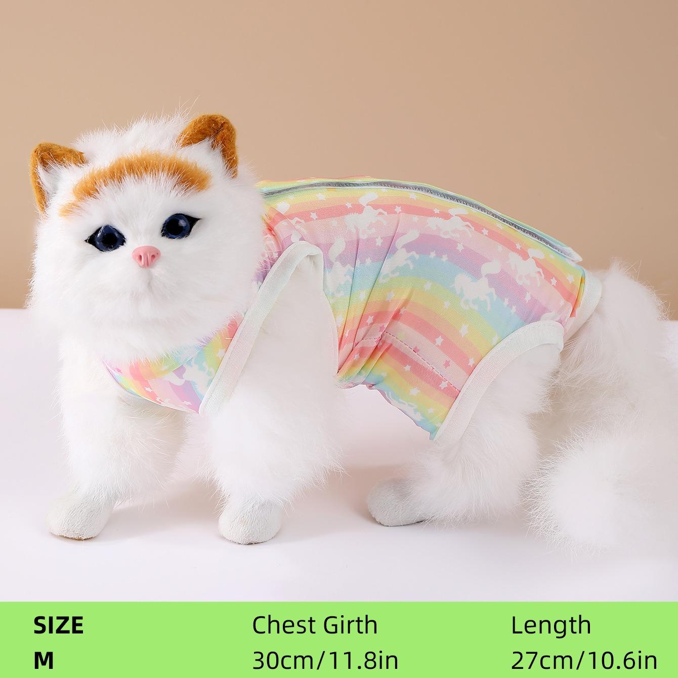 

Тонкая одежда для питомцев, одежда для кошек, чистый хлопок L золотой