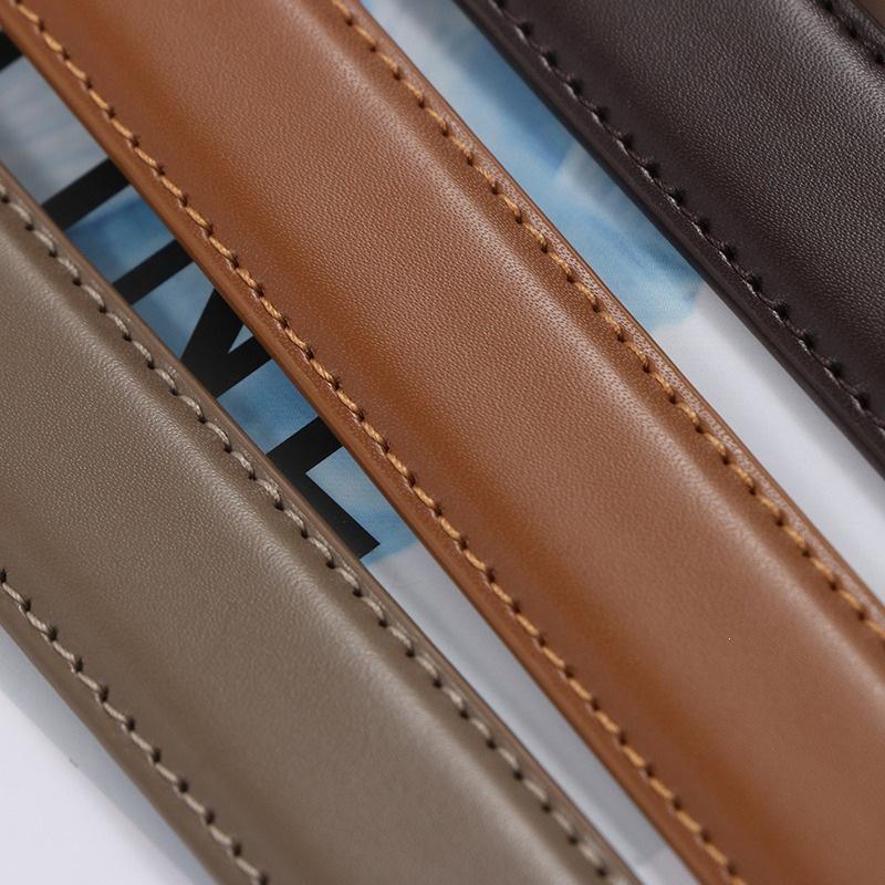 Niche Design Retro Distressed Buckle Women's Versatile Thin Waist Belt - High-End Leather for Jeans & Skirts