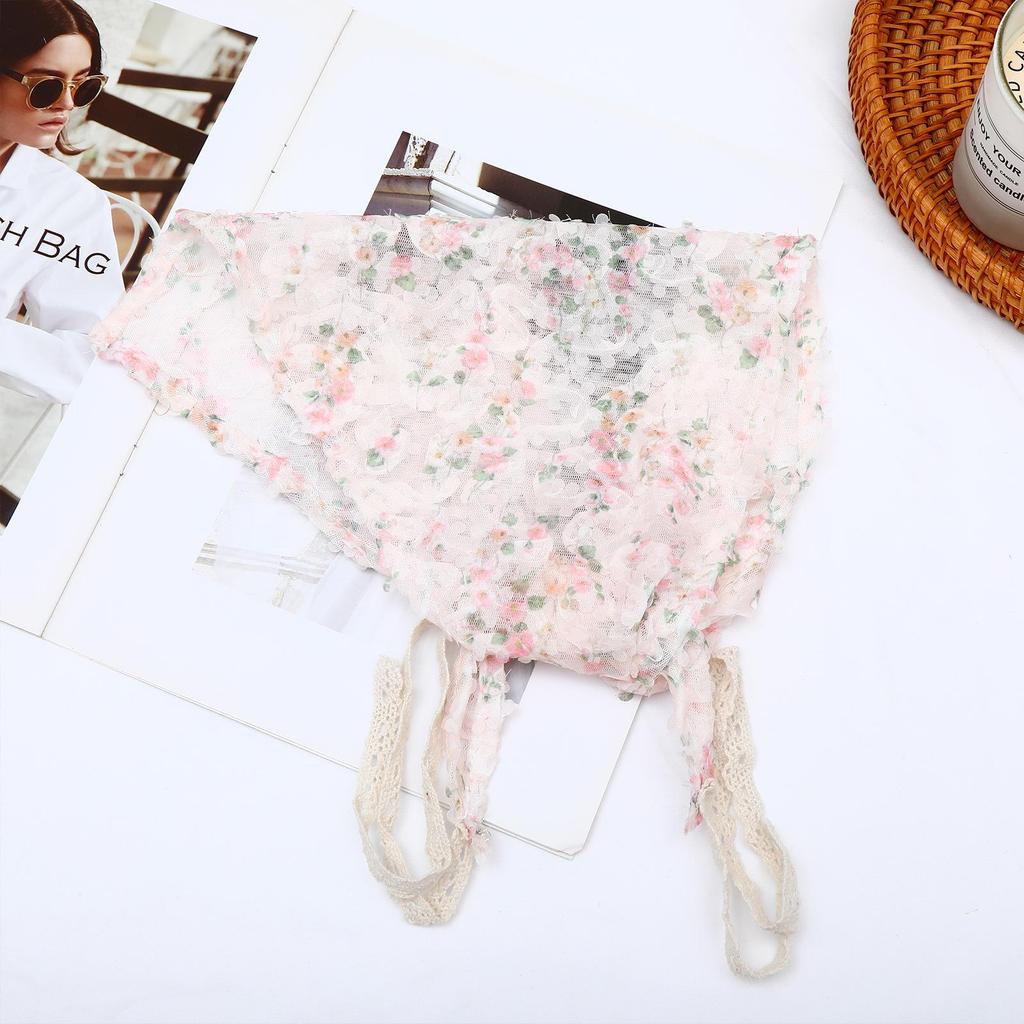 Versatile Women's Cotton Silk Neckerchief: Retro Spring-Autumn Scarf & Neck Warmer