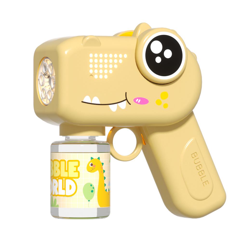 Dinosaur Automatic Bubble Machine - Leak-Free Electric Handheld Bubble Gun Toy for Kids