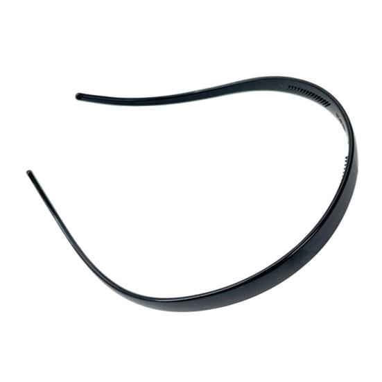 

Headband Leopard Print Resin Headband with Anti-Slip Teeth Retro Tortoise Shell Thin Design Washing Face Makeup Hair чёрный