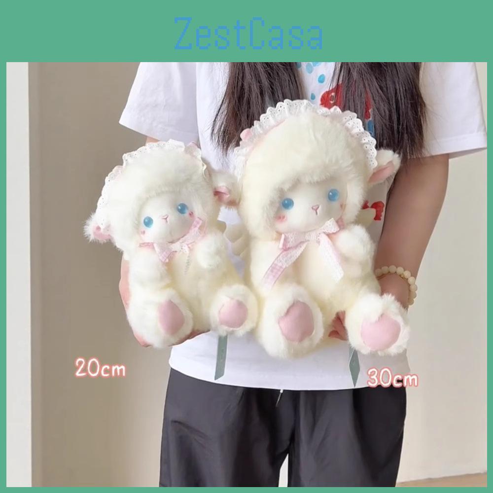 Plush Angel Sheep Toy With Soft Cotton Filling For Kids Birthday Gift
