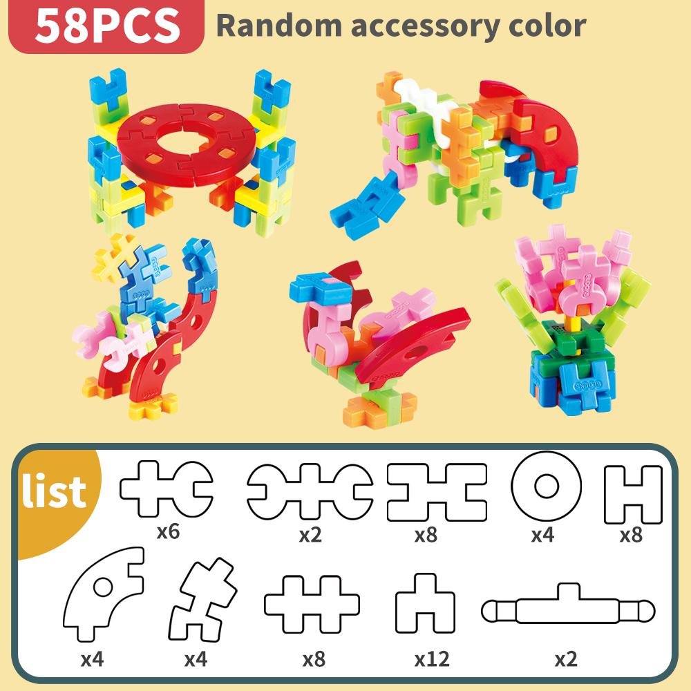 Large Granule Building Blocks Stacking Toy(Random Colors) for Christmas/Halloween/Thanksgiving/Easter/New Year/Back-to-School