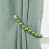1X Magnetic Curtain Tiebacks Pearl Curtain Buckle Beaded Sparkle Hold Back Decor