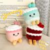 Cute Birthday Gift Simulation Cake Doll Fruit Series Dessert Cake Doll Bag Keychain Pendant