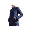 Li-Ning Solid Color Breathable Zip-Up Jacket Running Casual Sports Set Unisex Jacket Navy-Blue YWET005-1