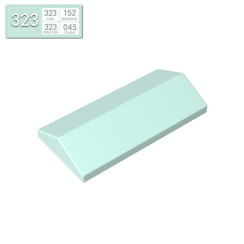 BRICKE 33° 2x4 Sloped Brick - Compatible with LEGO 3299 Building Blocks, Loose DIY Educational Parts. Piece