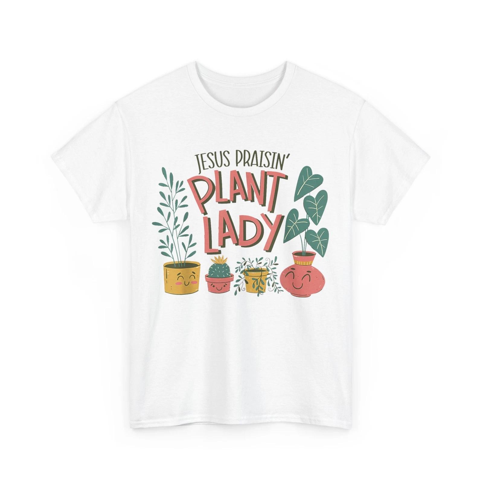 

Jesus Praising Plant Lady T shirt, Plants Lovers Funny Humor Shirt XL