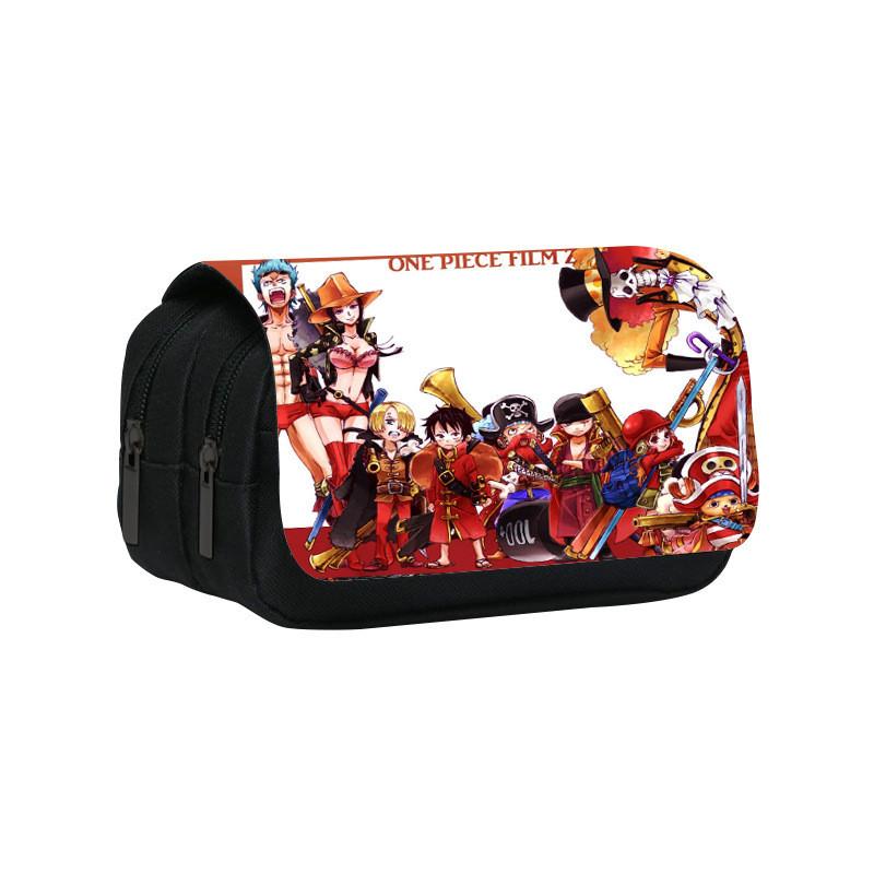One Piece Double Layer Pencil Case With Nylon Material For Students And Stationery Storage