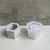 Flower Pots Silicone Molds DIY Hexagonals Succulents Planter with Hole Molds