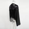 Black Lace T-Shirts Women Blouse 2026 Spring Slim Long Sleeve T Shirts Street Casual Party Elegant Fashion Lace Shirt Tees Top