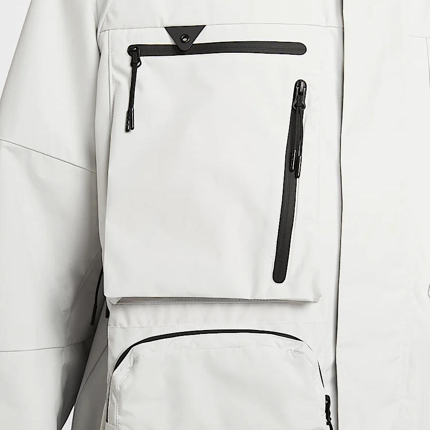 Nike Storm-Fit Sportswear Tech Hooded Windbreaker Jacket Men Jackets Mountain-White HJ2945-121