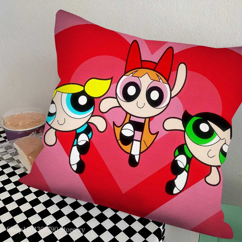 1Pc Classic Cartoon T-The Powerpuff Girls Pillow Bedroom Sofa Leisure Comfort Cushion Car Living Room Home Decoration