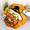 1pc Halloween Pompompurin Pumpkin Jack-o'-Lantern Automatic Opening/Closing Umbrella with Foldable Design, 8-Bone Iron Frame, Outdoor Use, Festival Gi