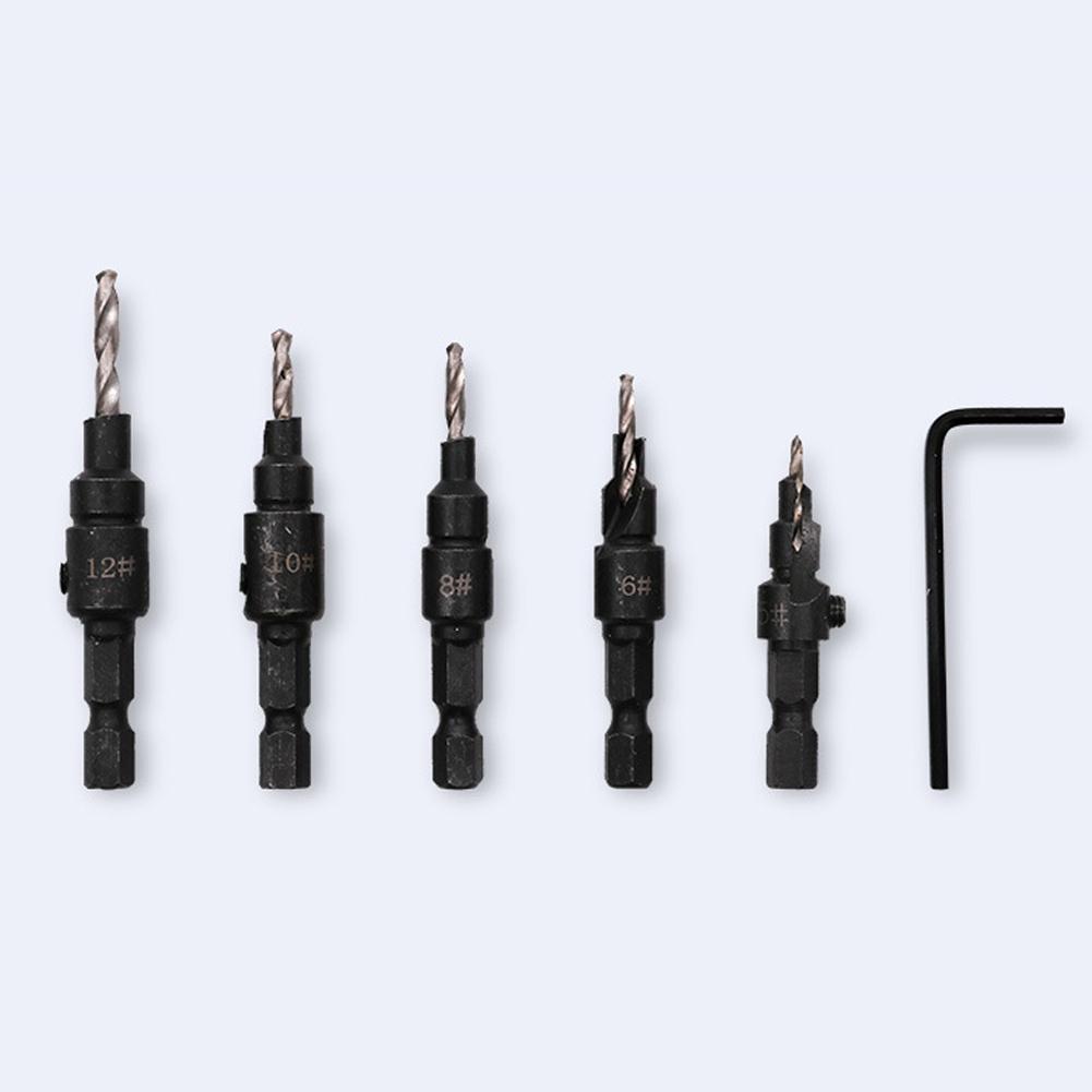 Hex Shank Drill Bit Parts Replacements Steel 45 1 Set