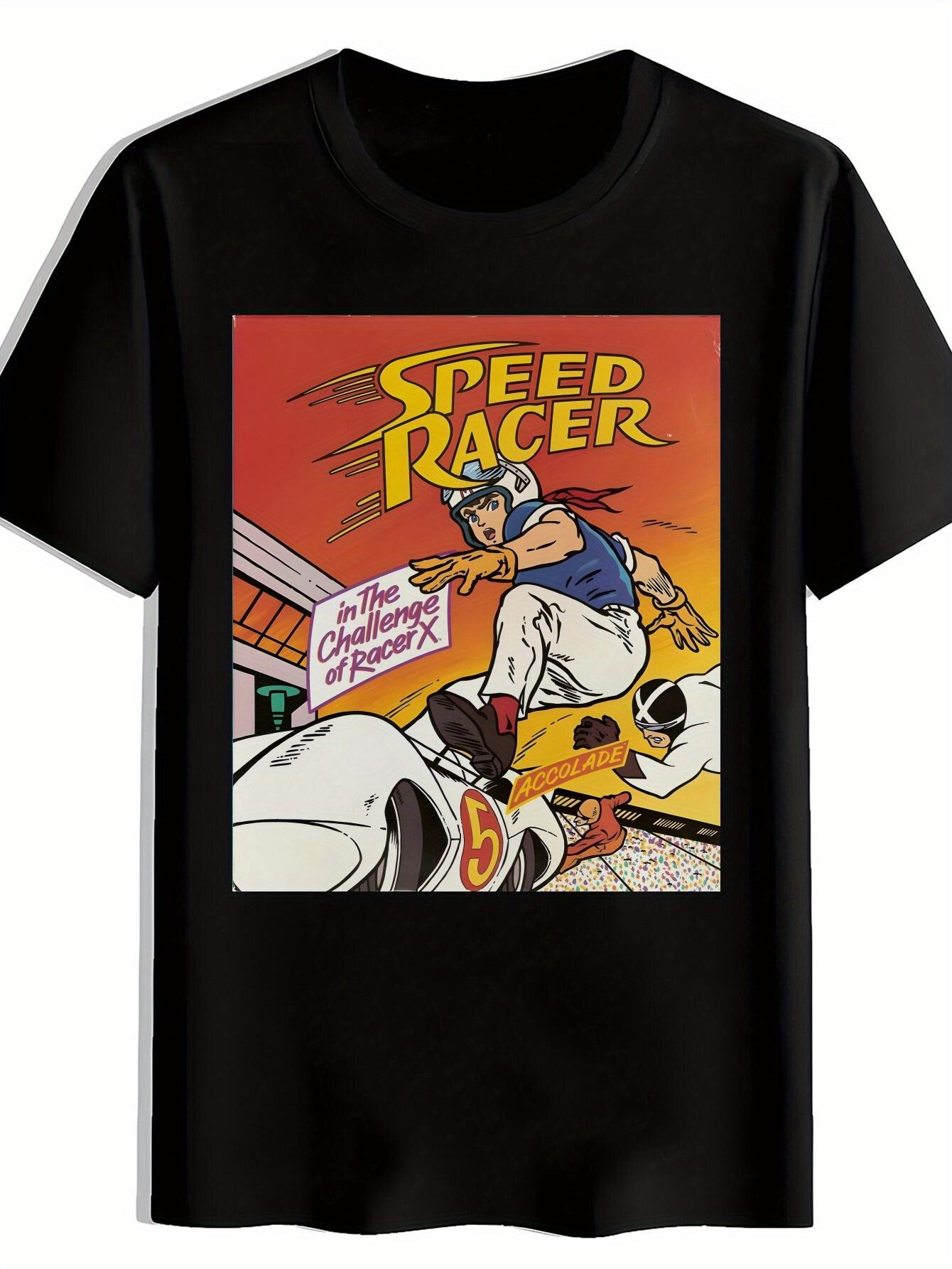 T-shirt One-Piece Vintage Cartoon Character Speed Racer Graphic M