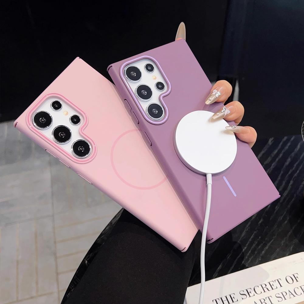 Luxusní tenký magnetický kryt pro Samsung Galaxy A55 A56 A26 A36 A06 A35 A25 A16 A15 5G Bezdrátové nabíjení Matný Nárazuvzdorný Tvrdý Kryt