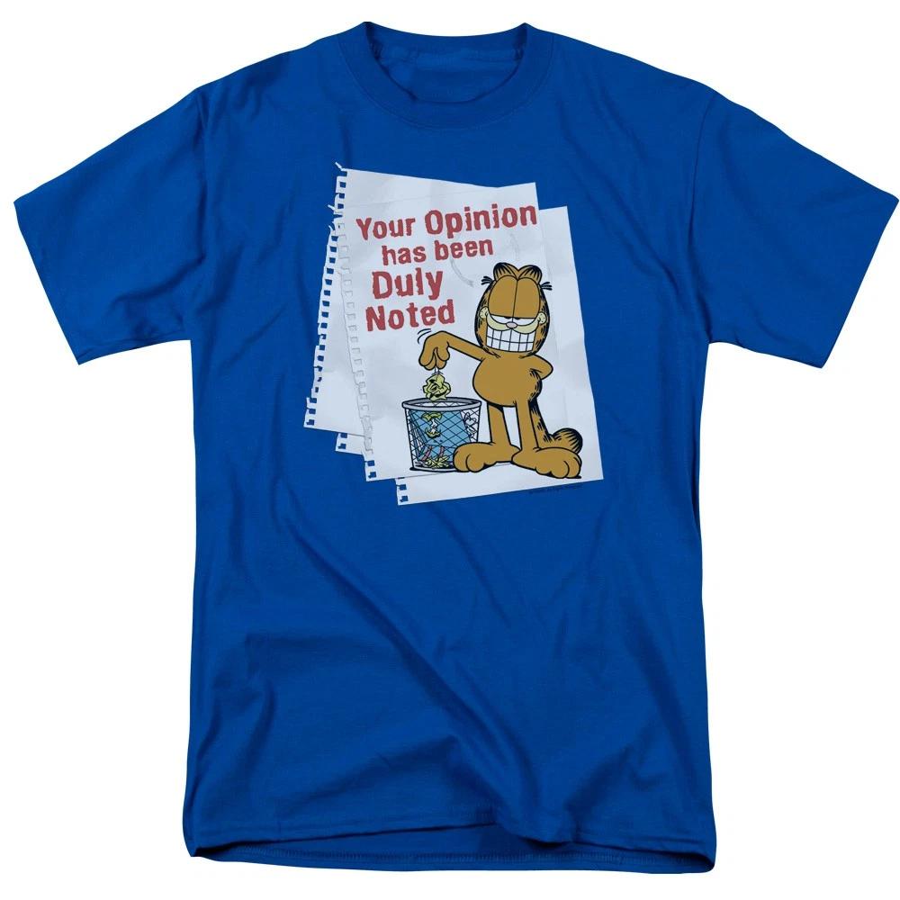 Garfield - Duly Noted - Unisex Short Sleeve Children s T-shirt - Blue 160