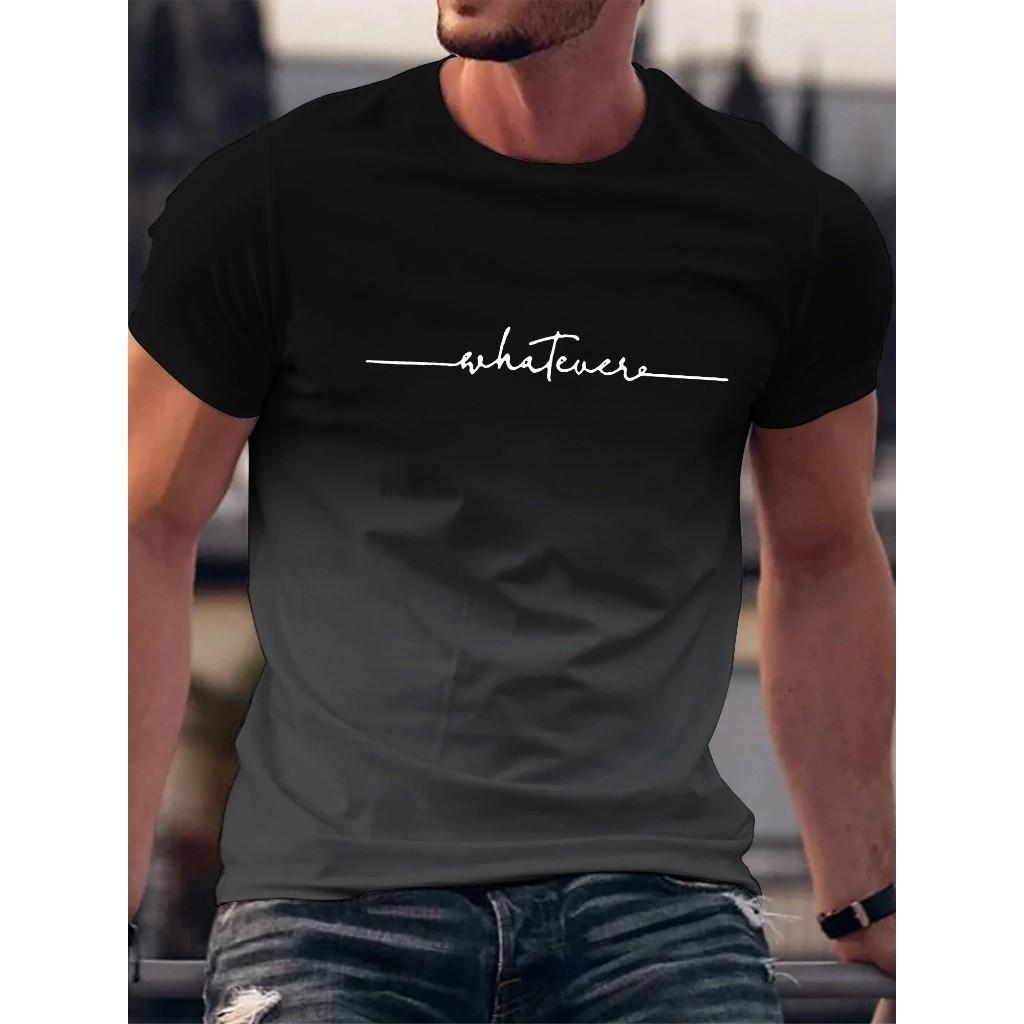 2 Latest 3D Printed Gradient T-shirts, Summer Short Sleeves, Neutral Breathable Street T-shirts