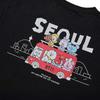 Official BT21 SEOUL EDITION 2nd Series Short Sleeve T-Shirt (Black / White) - Premium K-Heritage Streetwear