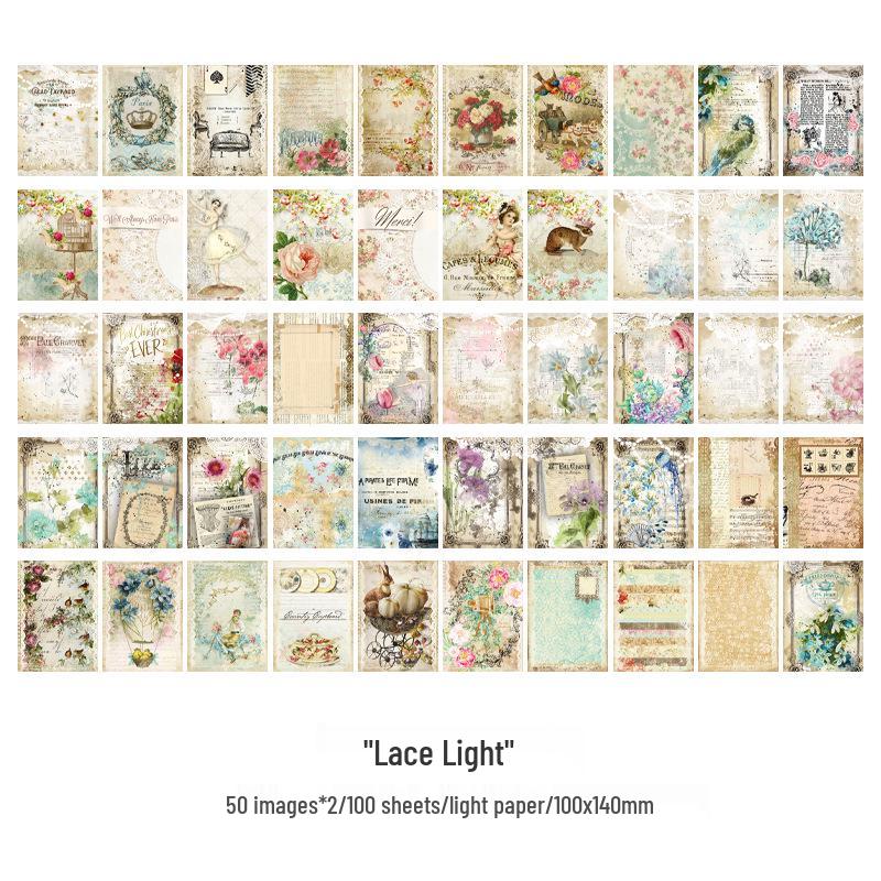 

Процветающее эхо: Ретро Европейский и Американский Журнал DIY Фоновая Бумага