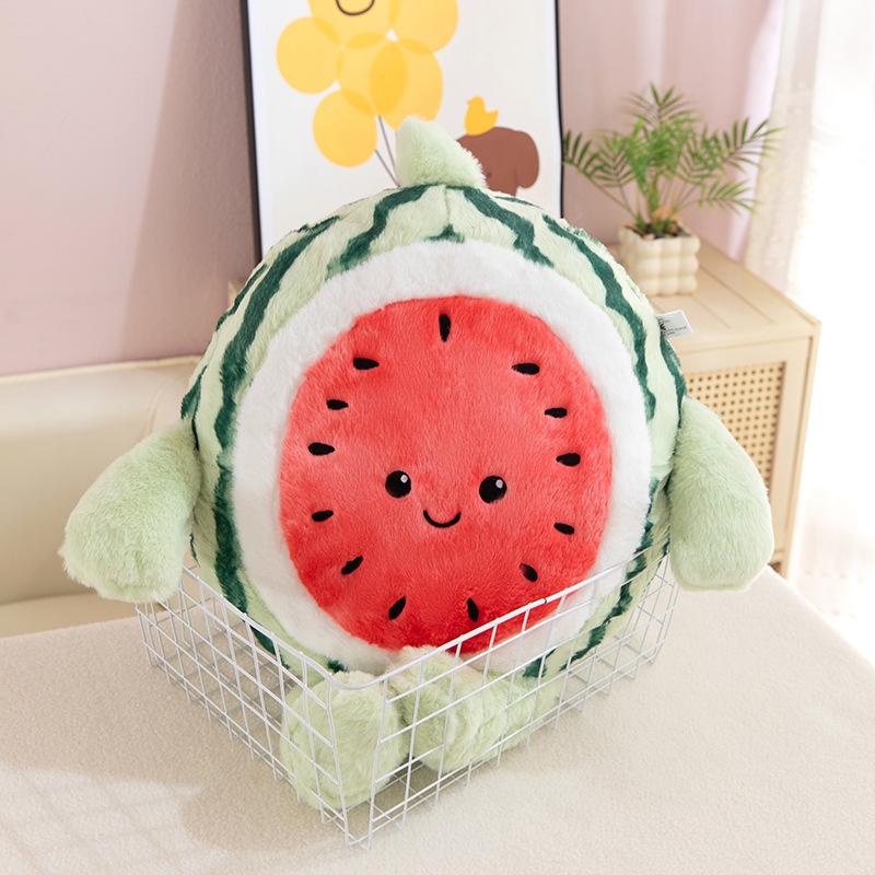 

Simulated watermelon throw pillow plush toy children soothing sleeping doll sofa decorative cushion girl gift 50 cm 0.3kg