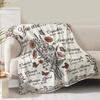Christian Floral Throw Blanket, Birthday Religious Gifts for Women Friendship, Inspirational Scripture Faith Gift for Friend