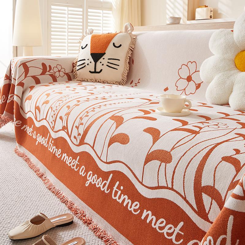 

Чехол для дивана из цветочной синели, одеяло, новое полотенце для дивана на все четыре сезона, чехол для подушки «все включено» 180*130cm