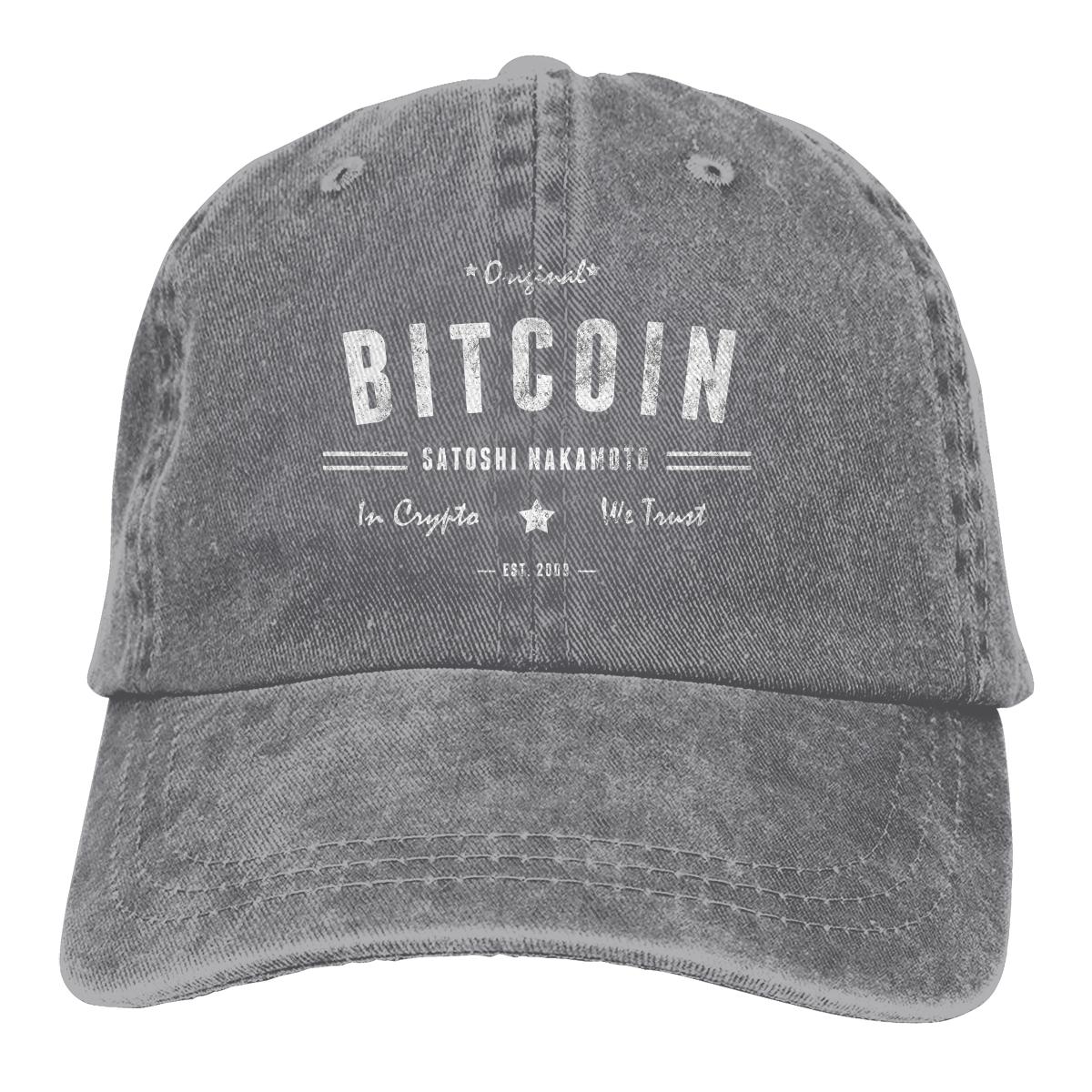 Original Satoshi BTC Crypto Baseball Caps Peaked Cap Bitcoin Cryptocurrency Miners Meme Sun Shade Hats for Men One Size