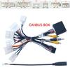 Chicote de Fios de 16 Pinos Cabo de Alimentação com Caixa Canbus Para Toyota RAV4 Camry Corolla C-HR