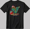 Bigfoot Christmas Tree White-Black Men/ Women T Shirt KA214