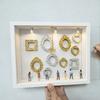 DIY Mini muzeum siluetní krabička s malými rámečky figurka světlo personalizovaný fotorámeček stínová krabička výročí svatba narozeninová dekorace