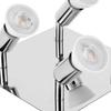 4 Way Square Spot Light Ceiling Spotlight 4 GU10 Bulbs LED Ceiling Light Adjustable Angle Rotatable Ceiling Light for Home Decor