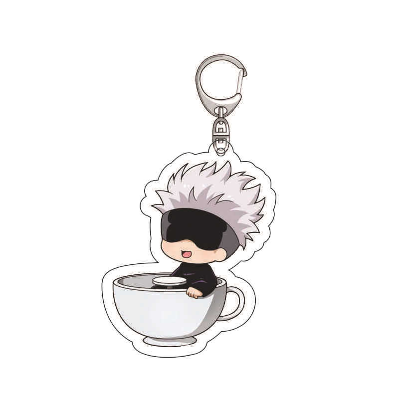 Jujutsu Anime Kaisen Keychain Gojo Satoru Inumaki Toge Itadori Yuji Sukuna Fushiguro Megumi Creative Pendant Accessories