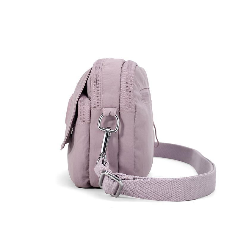 Women's Crossbody Bag Multi-compartment Mobile Phone Bag Solid Color Shoulder Bag