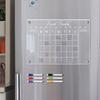 Transparent Acrylic Magnetic Calendar For Fridge Dry Erase Board Refrigerator Acrylic Board Planner Schedule Board To Do List