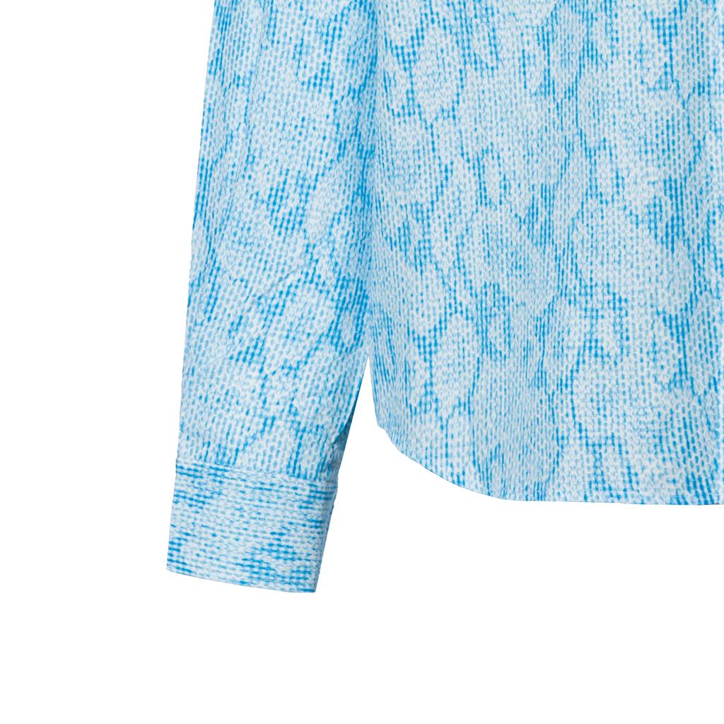 Kenzo Shirts Men's Blue Pointed Collar Moderate Other FC55CH4019S8-69