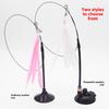 Pet Cat Boredom Toys, Suction Cups, Cat Toys, Long Rods, Self-entertaining Cat Toys, Bell Feather Cat Toys
