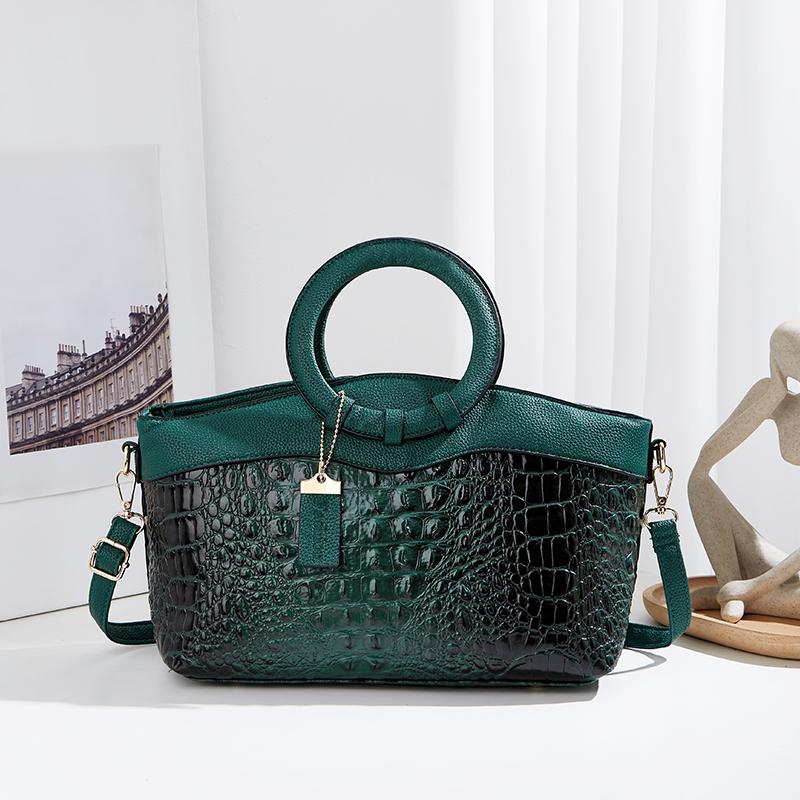 

Сумка Gradient Crocodile Bag декоративная сумка через плечо большой емкости контрастная подвеска в стиле ретро