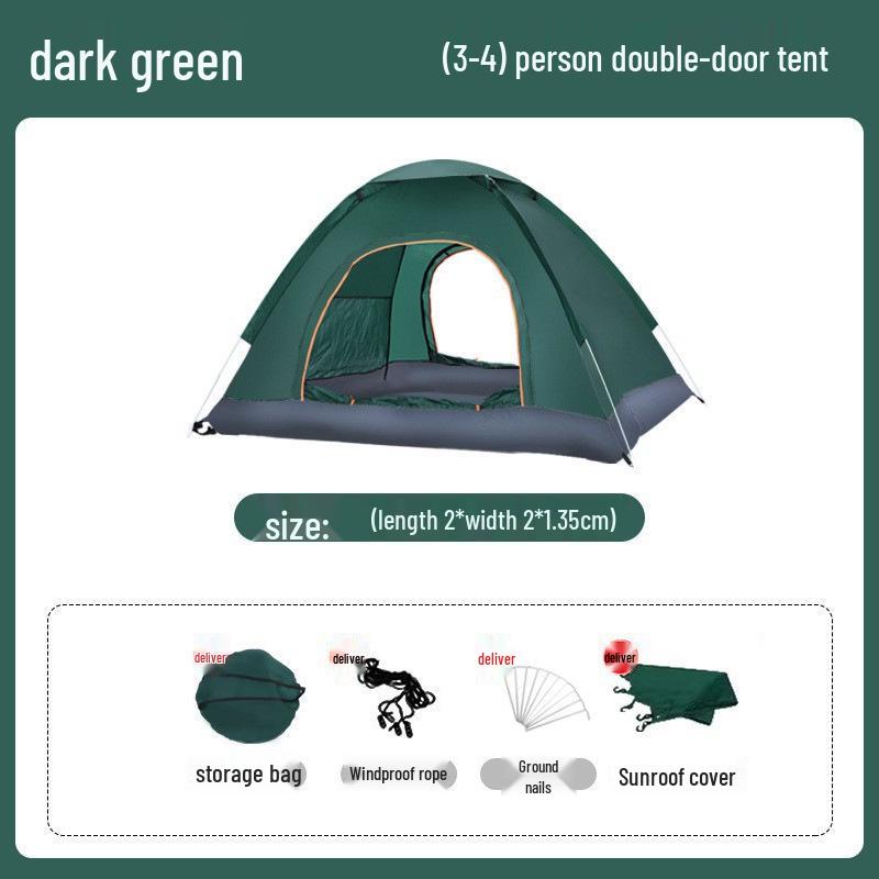 Sun & Insect Protection Tent: Fully Automatic for 2-4 People, Indoor/Outdoor, Adult & Child Friendly