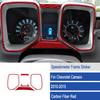 Red Carbon Fiber Car Dashboard Speedometer Cover For Chevrolet Camaro 2010-2015