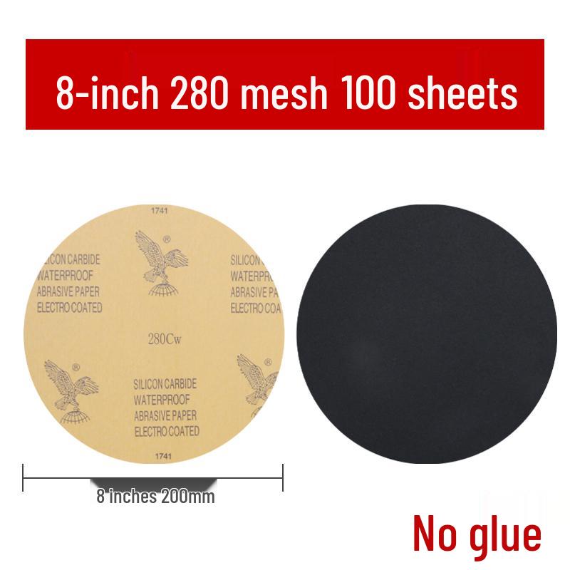 Eagle Brand 8-inch Wet/Dry Metallographic Sanding Disc for Woodworking and Polishing