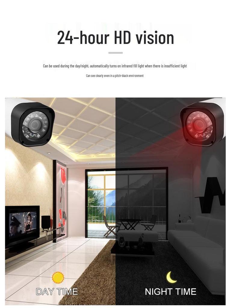 AHD CCTV Kamera Gözetim Kiti: 4 Kanallı ve 8 Kanallı HD İç/Dış Mekan Sistemi
