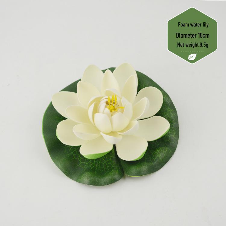Artificial Lotus Leaf & Lotus Flower Pond Decorations for Fish Tanks & Living Rooms