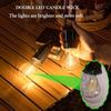 Solar Powered LED Camping Lamp USB Charging LED Lighting Lantern Waterproof Portable Handheld Lamp 100LM for Outdoor BBQ Camping