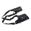Double Shoulder Armpit Bag Vintage PU Leather Multi Function Underarm Wallet Holster Bag for Men Outdoor Phone