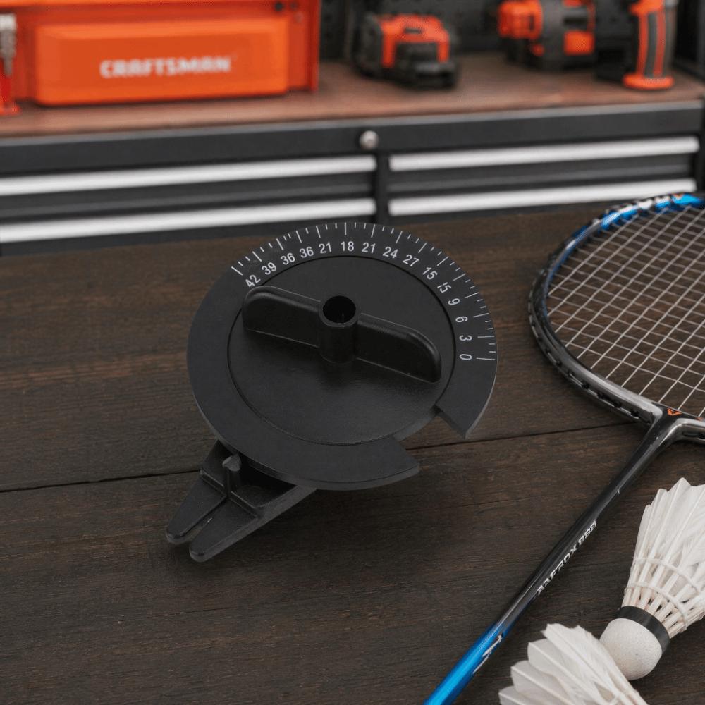 ABS Racket String Meter Black Pressure Calibrator Badminton Tension Tester Sports Equipment