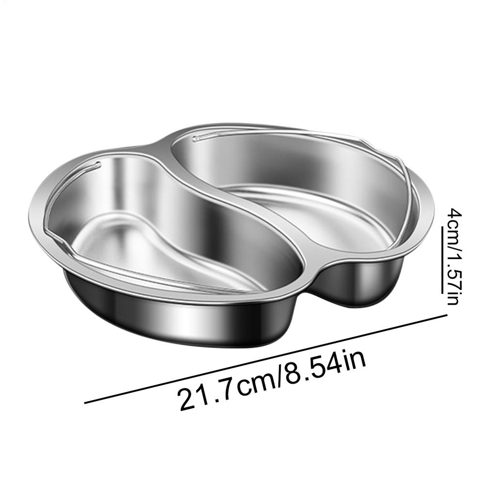 Divided Food Steamer Tray Compartmentalized Steaming Tray Ergonomic Handle Anti-Scald Steamer Pot For Efficient Safe Cooking