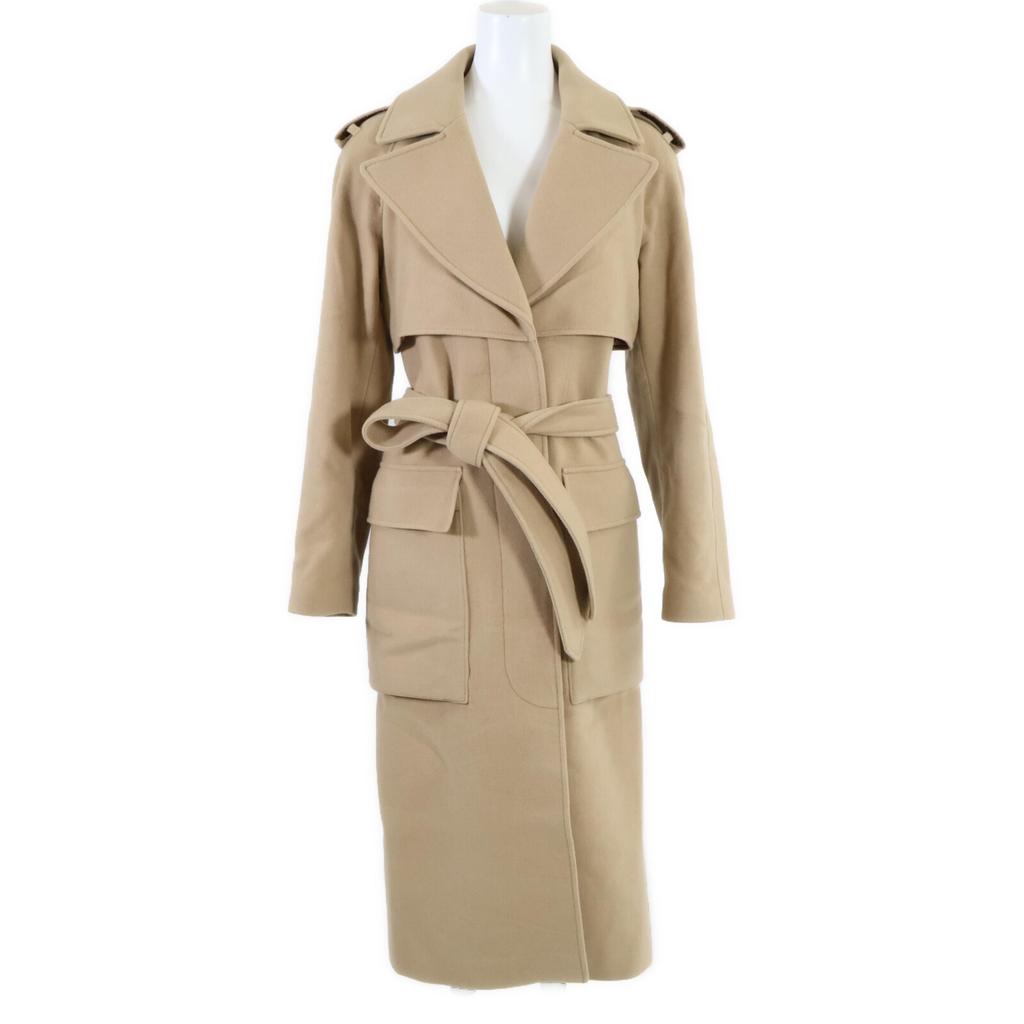 Burberry [Domestic Regular] 8044685 Wilsford Felt Cashmere Cargo Pocket Trench Coat 38 beigeUsed